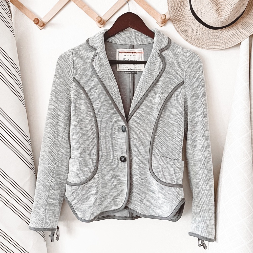 Anthropologie Cartonnier Gray Blazer Jacket